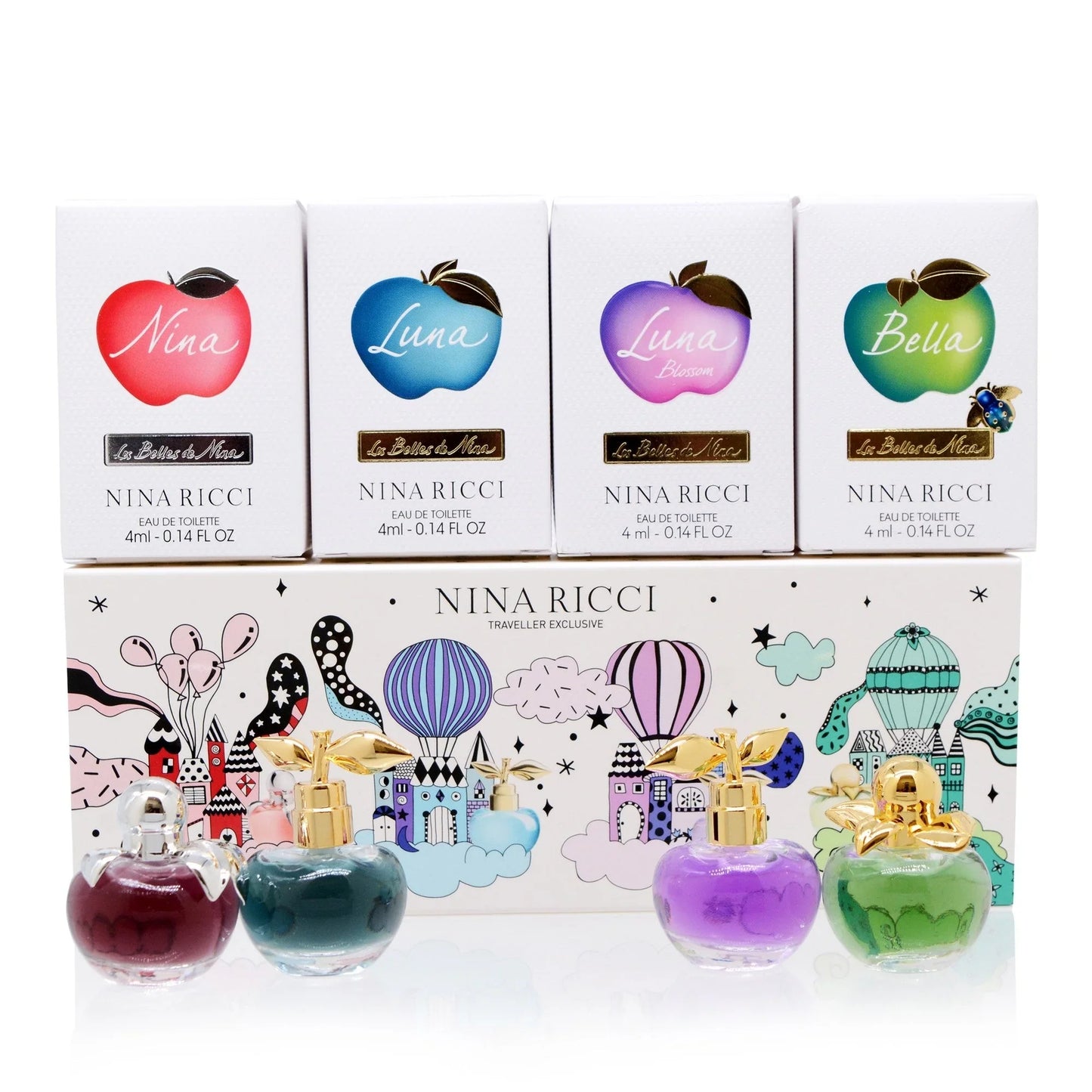 Nina Ricci Mini Set 4pc 4ml Edt L