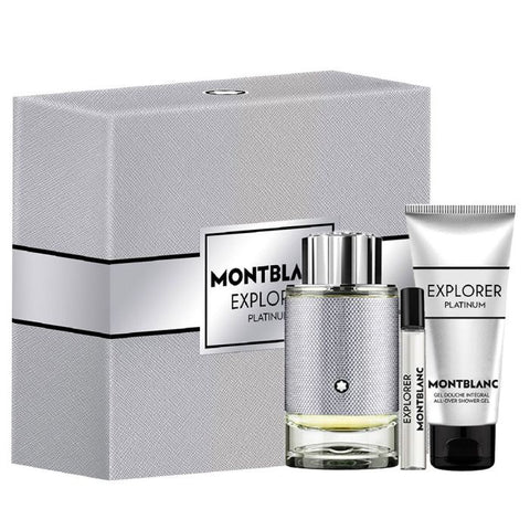 Mont Blanc Set 3pc Explorer Platinum 3.4 Edp M