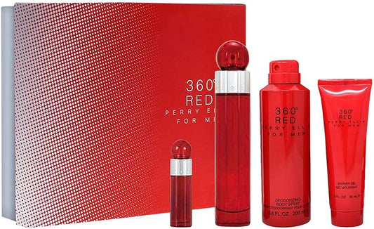 Perry Ellis Set 360 Red 3.4 edt 4 Pzas M