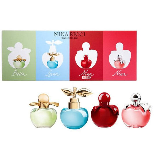 Nina Ricci Mini Set 4pc 4ml Edt L (Nina Rouge)