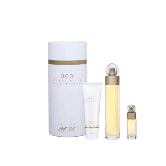 Perry Ellis 360 White 3pc Set 3.4 Edt M