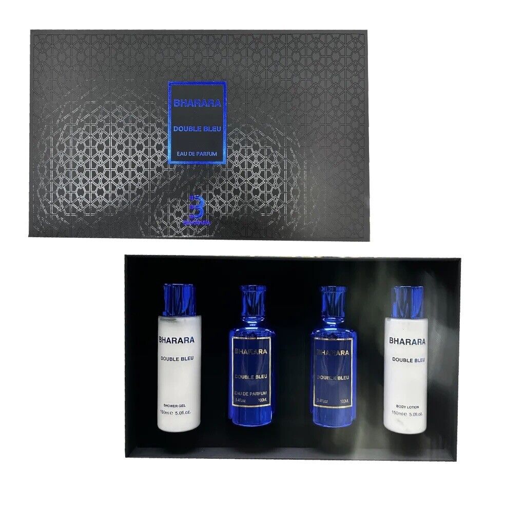 Bharara Double Bleu 4pc Set 3.4 Edp M