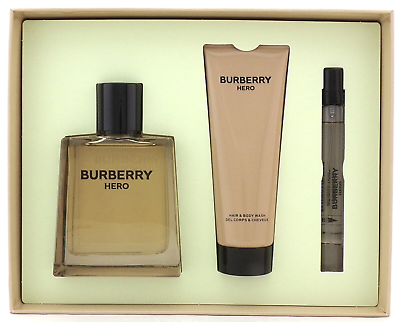 Burberry Set Hero 3pcs 3.4 Edt M